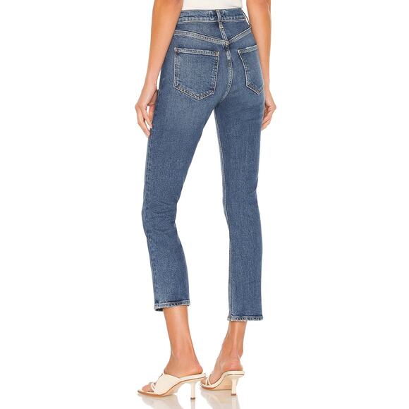 Agolde Riley High Rise Straight Crop Jean Transfer Size 28 - Picture 3 of 8